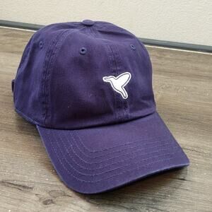 Birddogs blue hat with pink bird embroidery